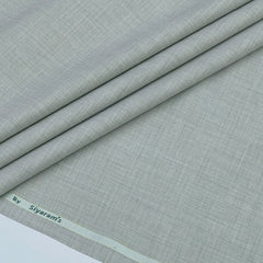 Trouser Fabric Siyaram Poly Viscose Self Check Colour Light Greenish Grey