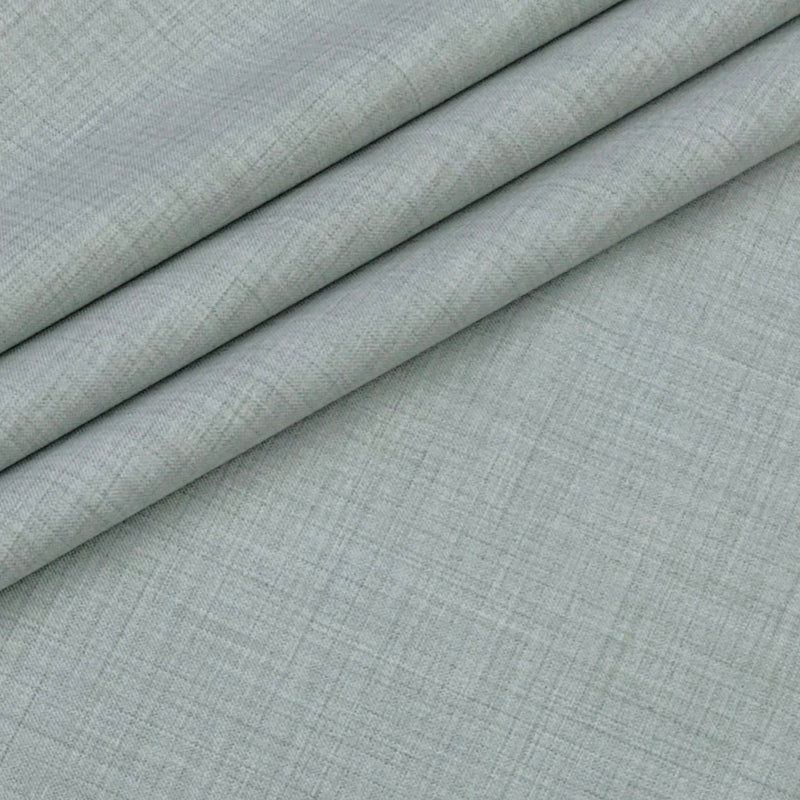Trouser Fabric Siyaram Poly Viscose Self Check Colour Light Greenish Grey