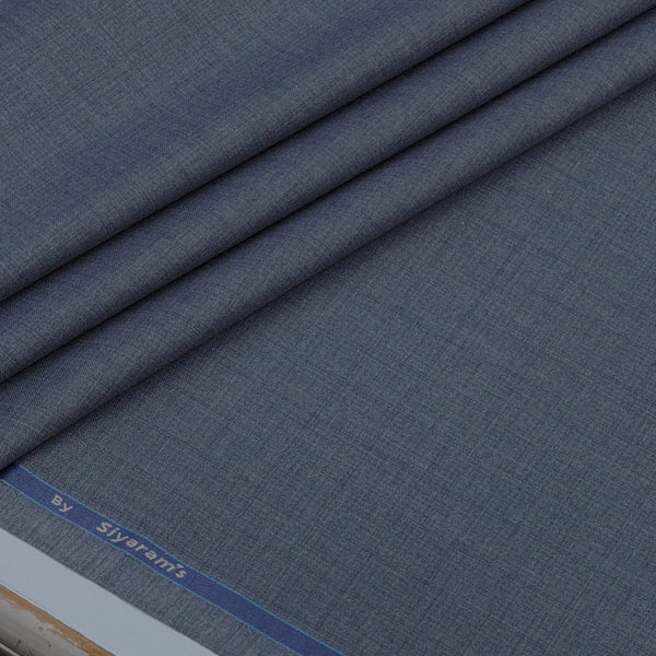 Trouser Fabric Siyaram Poly Viscose Self Check Colour Bluish Grey