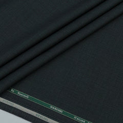 Trouser Fabric Siyaram Poly Viscose Self Check Colour Seaweed Green