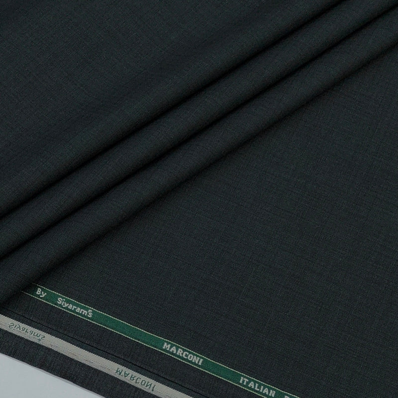 Trouser Fabric Siyaram Poly Viscose Self Check Colour Seaweed Green