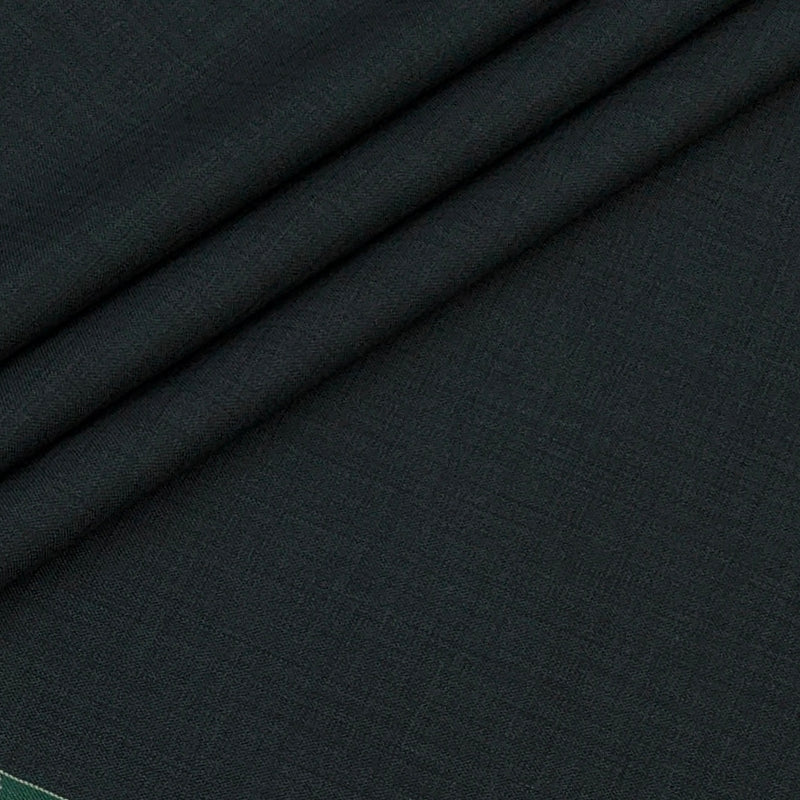 Trouser Fabric Siyaram Poly Viscose Self Check Colour Seaweed Green