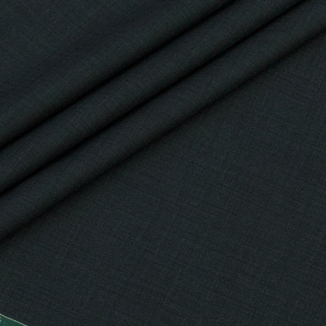 Trouser Fabric Siyaram Poly Viscose Self Check Colour Seaweed Green