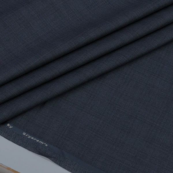 Trouser Fabric Siyaram Poly Viscose Slub Colour Greyish Blue