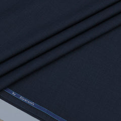 Trouser Fabric Siyaram Poly Viscose Slub Colour Space Blue