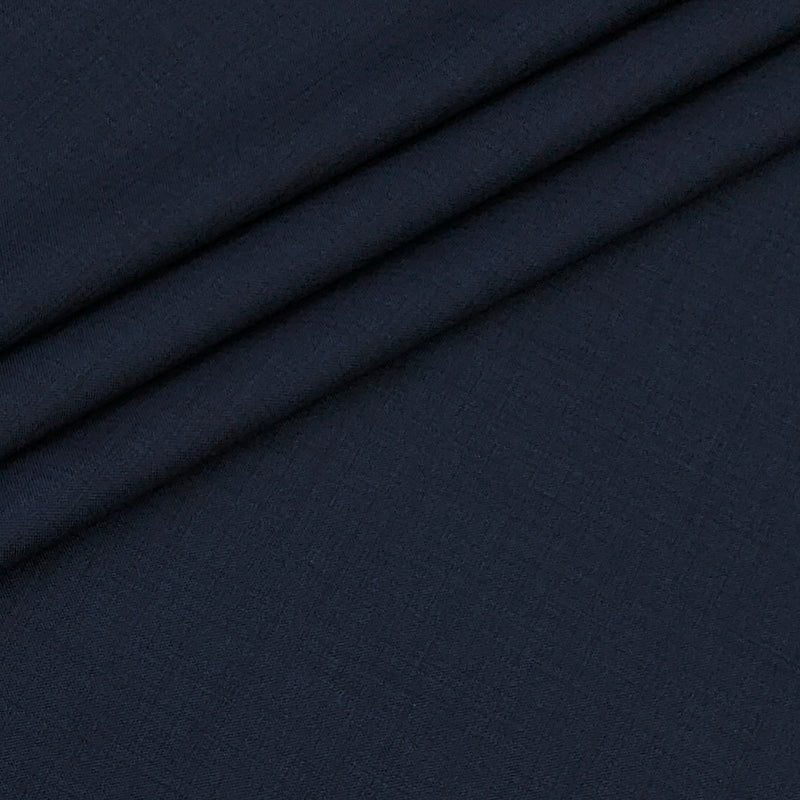 Trouser Fabric Siyaram Poly Viscose Slub Colour Space Blue