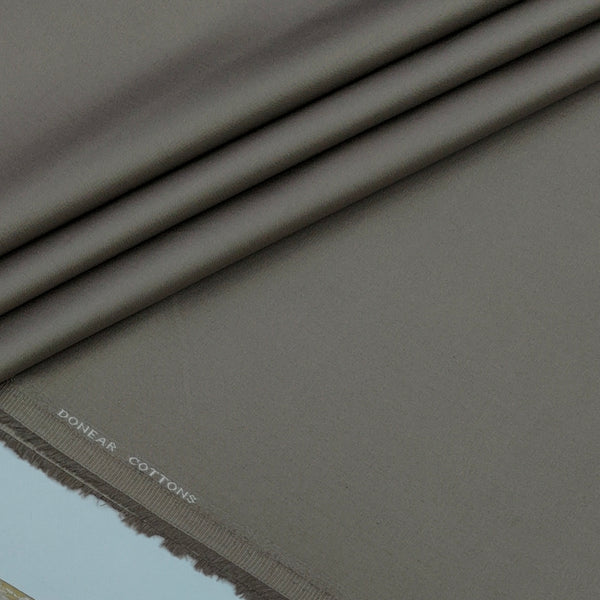 Trouser Fabric Donear Giza Cotton Stretchable Plain Colour Dusty Brown