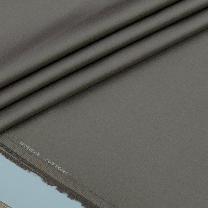 Trouser Fabric Donear Giza Cotton Stretchable Plain Colour Dusty Brown