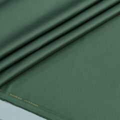 Trouser Fabric Donear Giza Cotton Stretchable Plain Colour Pine Green