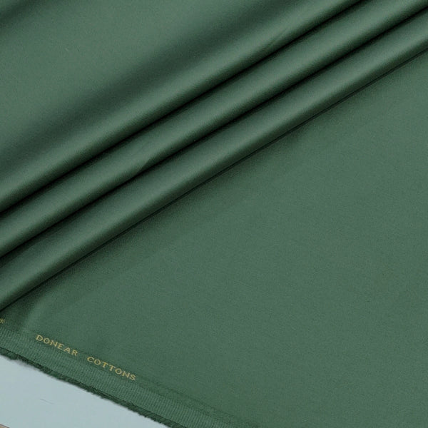 Trouser Fabric Donear Giza Cotton Stretchable Plain Colour Pine Green