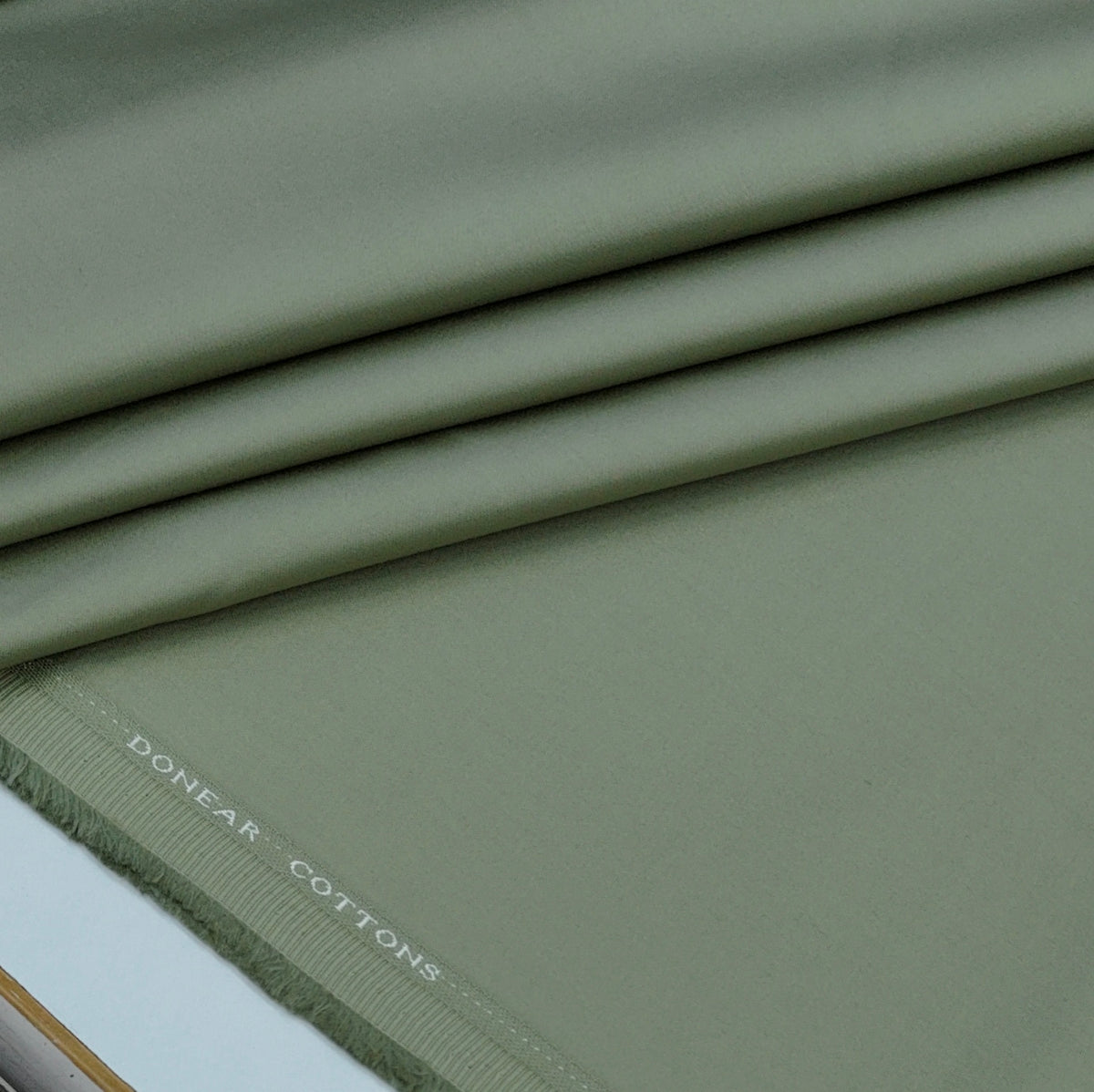 Trouser Fabric Donear Giza Cotton Plain Colour Laurel Green