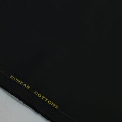 Trouser Fabric Donear Giza Cotton Plain Colour Black