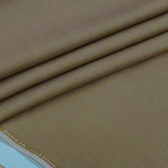 Trouser Fabric Donear Pure Cotton Self Textured Colour Beeswax Brown