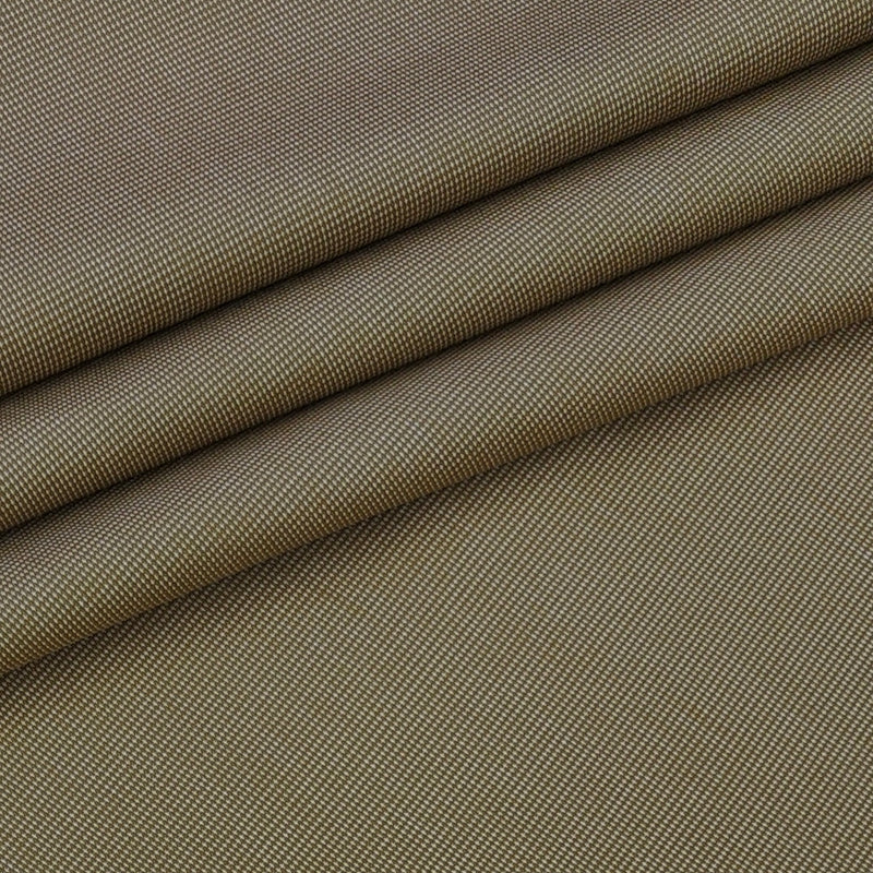 Trouser Fabric Donear Pure Cotton Self Textured Colour Beeswax Brown