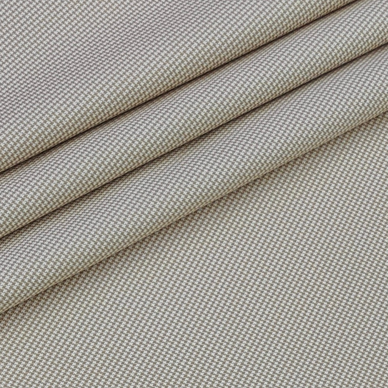 Trouser Fabric Donear Pure Cotton Zig Zag Colour Brown