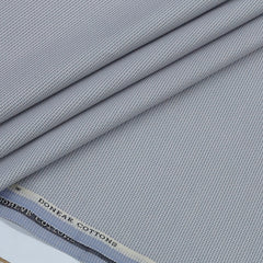 Trouser Fabric Donear Pure Cotton Zig Zag Colour Light Blue N Grey