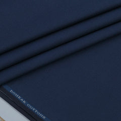 Trouser Fabric Donear Pure Cotton Pin Check Colour Space Blue