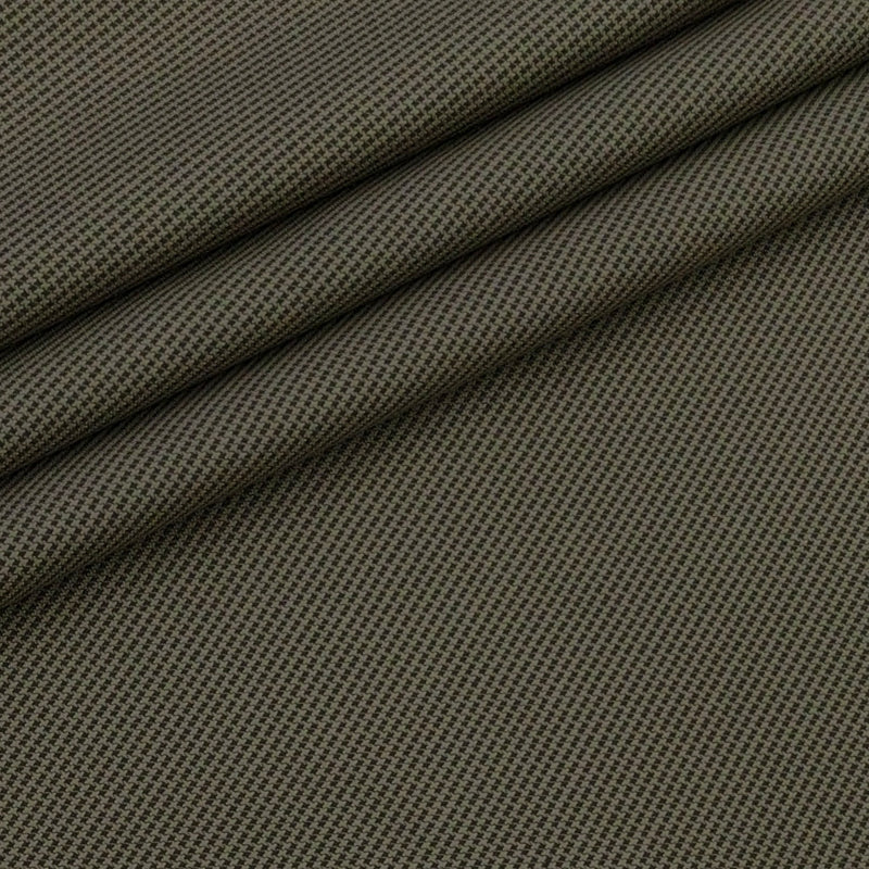 Trouser Fabric Donear Pure Cotton Self Textured Colour Tan Brown