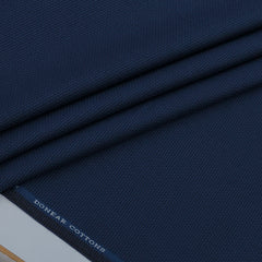 Trouser Fabric Donear Pure Cotton Zig Zag Colour French Navy