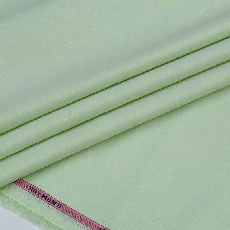 Shirt Fabric Raymond 100% cotton Slub Colour Tea Green