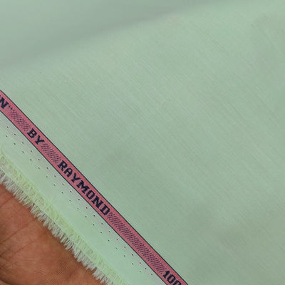 Shirt Fabric Raymond 100% cotton Slub Colour Tea Green