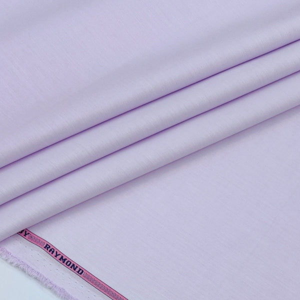 Shirt Fabric Raymond 100% cotton Slub Colour Light Lavender