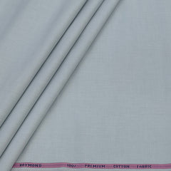 Shirt Fabric Raymond 100% cotton Slub Colour Light Grey