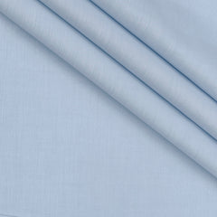 Shirt Fabric Raymond 100% cotton Slub Colour Light Blue