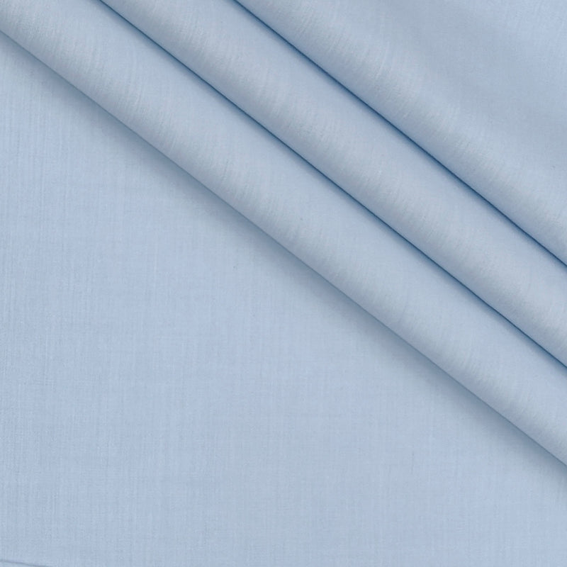 Shirt Fabric Raymond 100% cotton Slub Colour Light Blue