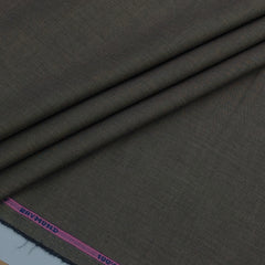 Shirt Fabric Raymond 100% cotton Slub Texture Pattern Colour Umber Brown