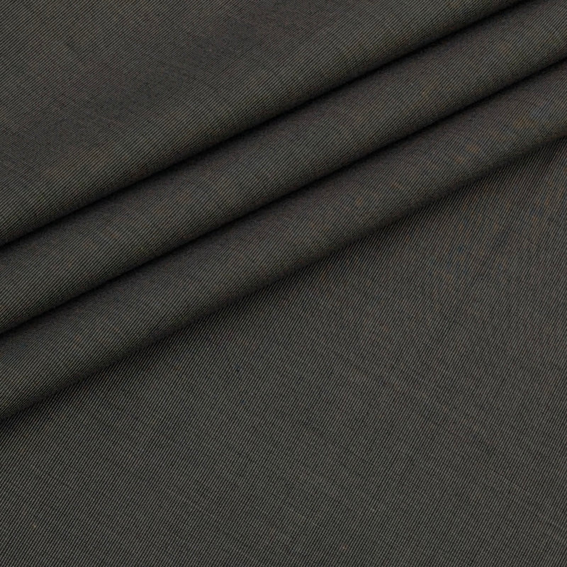 Shirt Fabric Raymond 100% cotton Slub Texture Pattern Colour Umber Brown