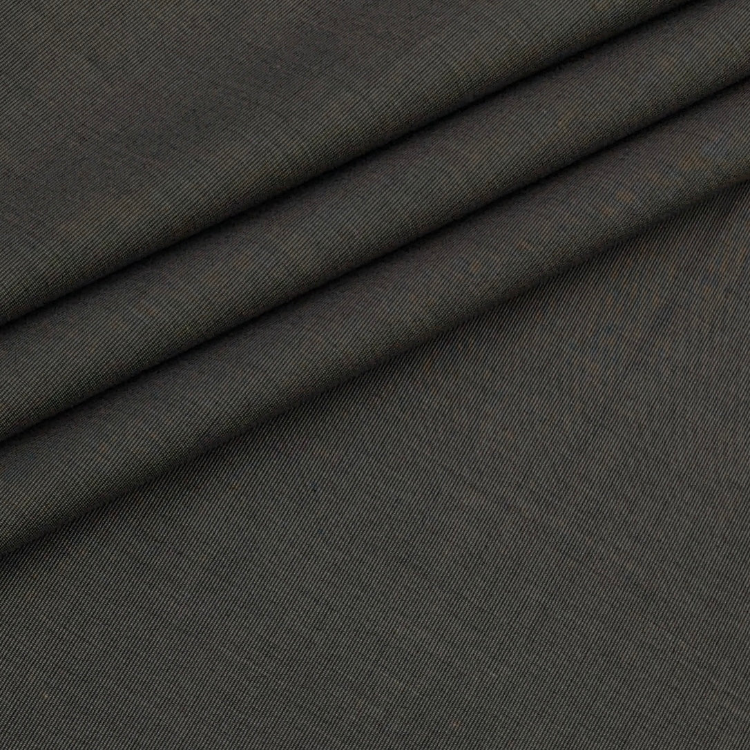 Shirt Fabric Raymond 100% cotton Slub Texture Pattern Colour Umber Brown