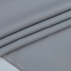 Trouser Fabric Donear Giza Cotton Stretchable Plain Colour Silver