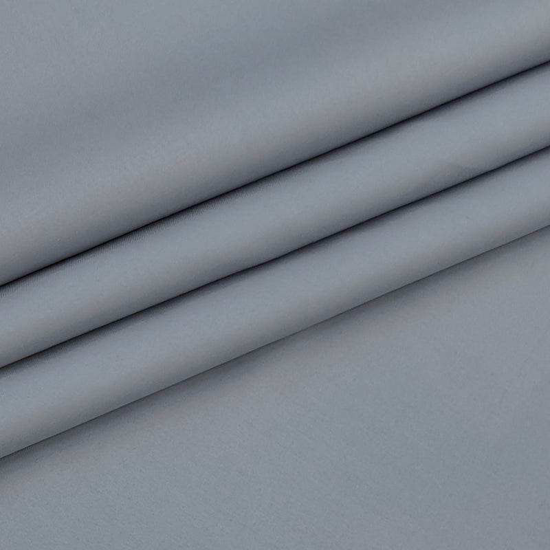 Trouser Fabric Donear Giza Cotton Stretchable Plain Colour Silver