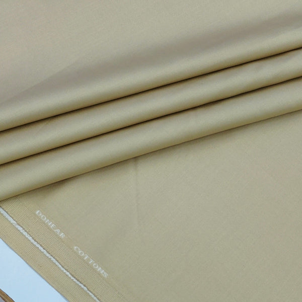 Trouser Fabric Donear Giza Cotton Stretchable Plain Colour Latte Brown