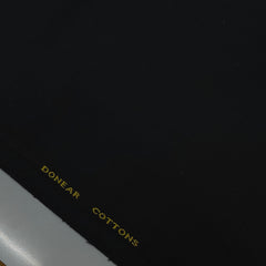 Trouser Fabric Donear Giza Cotton Stretchable Plain Colour Black