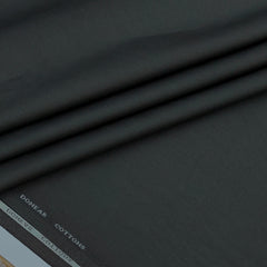 Trouser Fabric Donear Giza Cotton Stretchable Plain Colour Onyx Grey