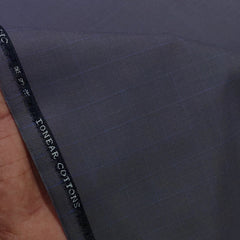 Trouser Fabric Donear Giza Cotton Check Colour Purplish Grey