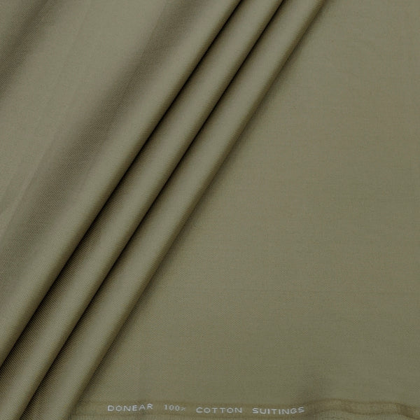 Trouser Fabric Donear Giza Cotton Plain Weave Pattern Colour Dark Beige
