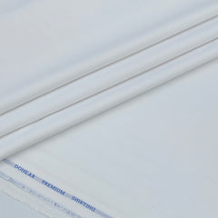 Shirt Fabric Donear Bamboo Poly Cotton plain Colour White