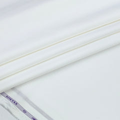Shirt Fabric Soktas 2ply 120s Giza Cotton Plain Colour White