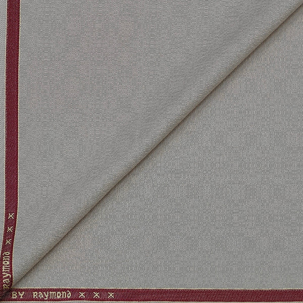 Trouser Fabric Raymond Poly Viscose Jacquard Colour Ash White