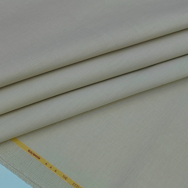 Trouser Fabric Raymond Pure Cotton Stretchable Color Ash Brown