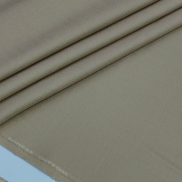Trouser Fabric Donear Pure Cotton Stretchable Micro Dobby Colour Croissant Brown
