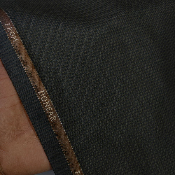 Trouser Fabric Donear Poly Viscose Zig Zag Colour Feldgrau Greenish