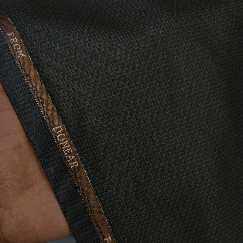 Trouser Fabric Donear Poly Viscose Zig Zag Colour Feldgrau Greenish