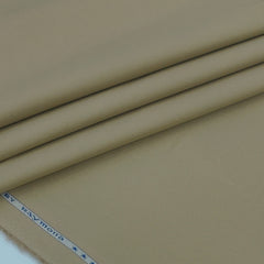 Trouser Fabric Raymond Pure Cotton Stretchable Plain Color Dried Brown