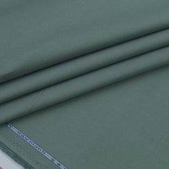 Trouser Fabric Raymond Pure Cotton Stretchable Plain Color Celadon Green