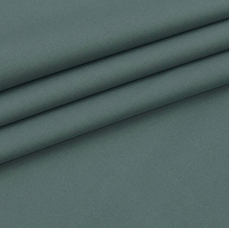 Trouser Fabric Raymond Pure Cotton Stretchable Plain Color Celadon Green