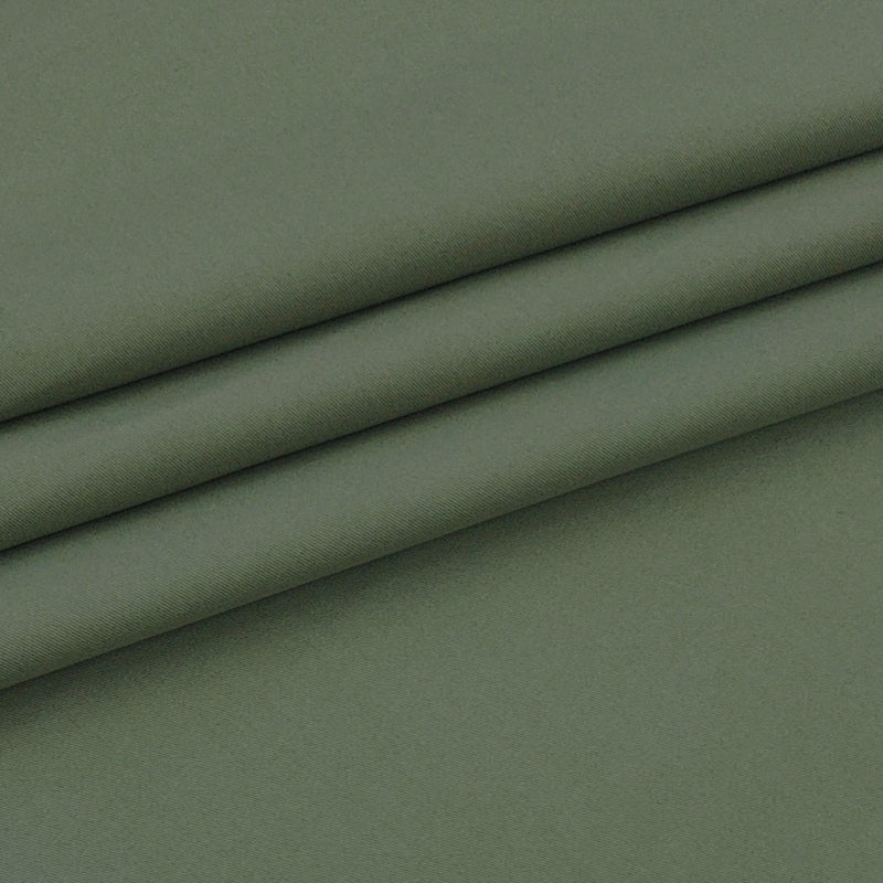 Trouser Fabric Raymond Pure Cotton Stretchable Plain Color Pickle Green